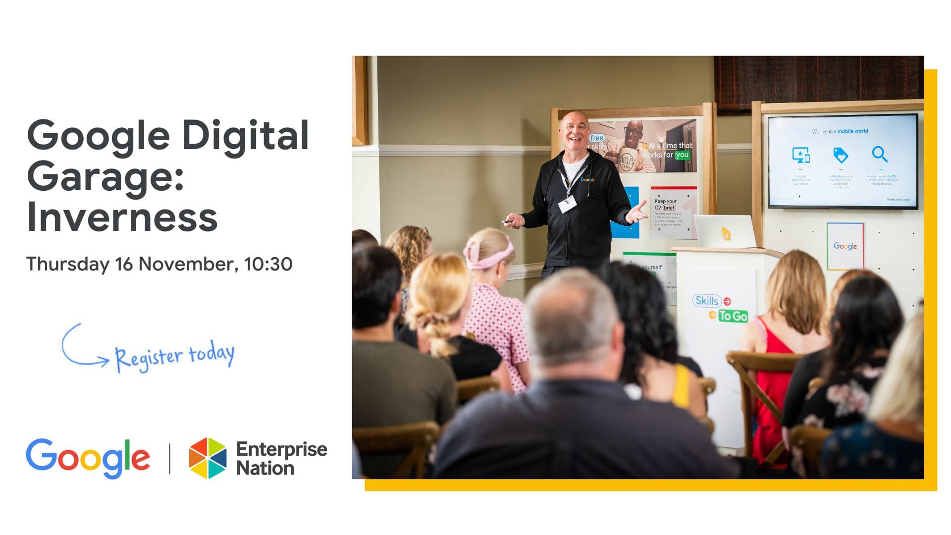 Google Digital Garage Inverness, Thursday 16th Nov 2023 Enterprise